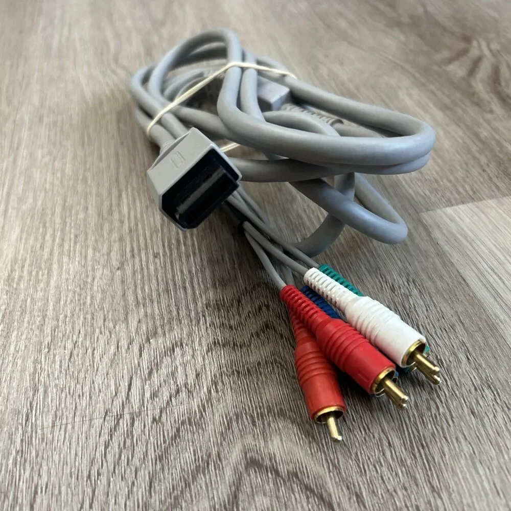 Nintendo Wii RVL-011 OEM HD Component Video Cable Genuine Authentic Tested Works